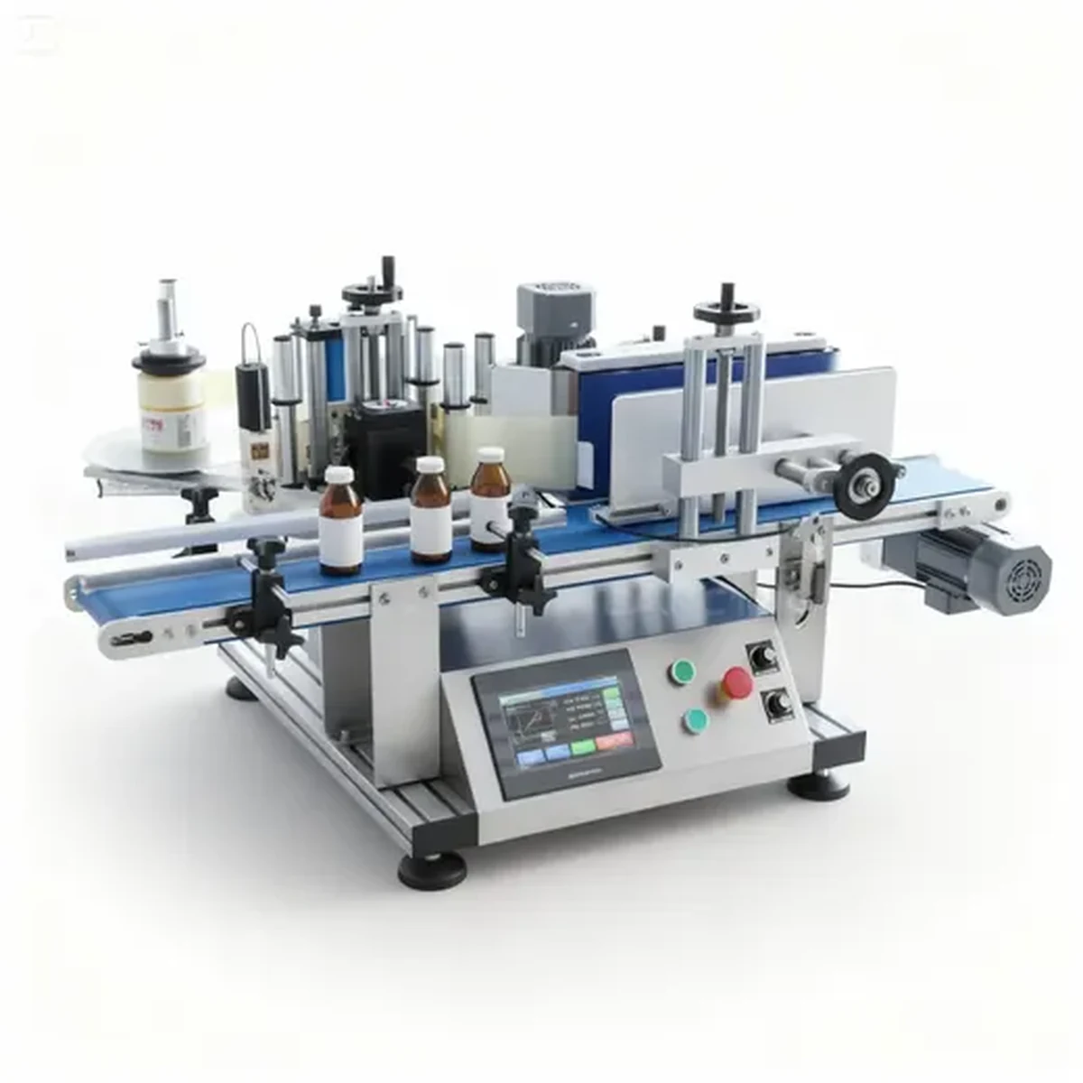 Tabletop bottle labelling machine