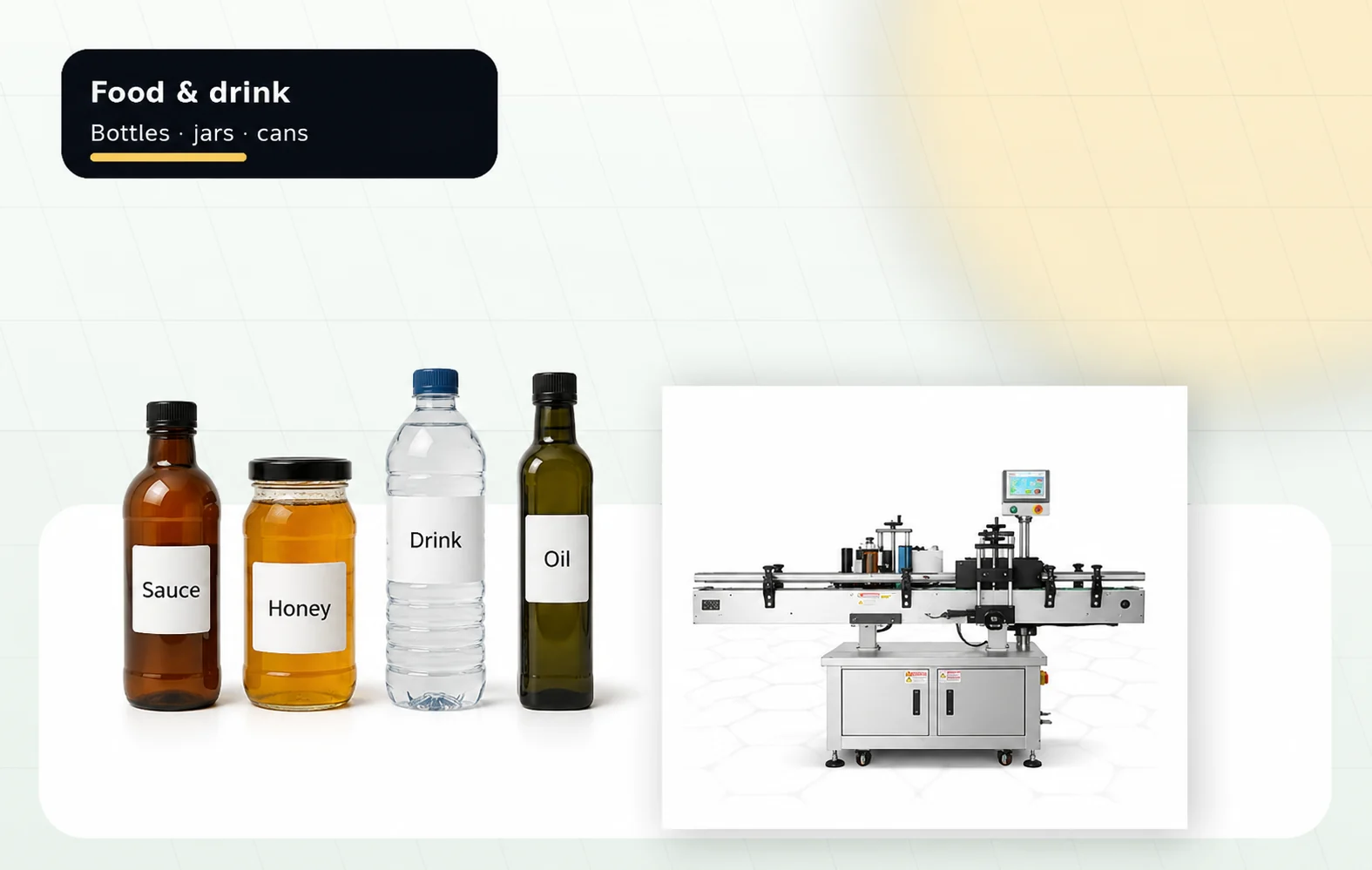 Bottle labelling machines